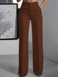 <span class=keywords><strong>Pantaloni</strong></span> Formali da <span class=keywords><strong>Donna</strong></span> <span class=keywords><strong>Bordeaux</strong></span> Personalizzati all'Ingrosso, Logo Personalizzato, Taglie Personalizzate, Vita Alta, Design con Tasche, <span class=keywords><strong>Pantaloni</strong></span> da Completo Business - Product Image 6