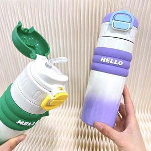 Custom Gift Logo 520Ml Creative Gradient Gradient Color Cup 316 Stainless Steel Flask Thermos Water <b>Bottle</b> - Product Image 5