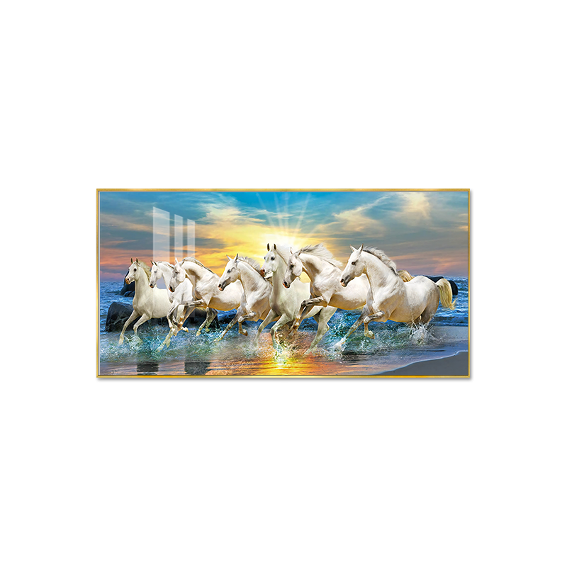 crystal porcelain painting with Alu alloy frame