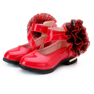 Nueva versión coreana, zapatos de vestir de rendimiento negros para niñas, suelas blandas de primavera y otoño para niños, estilo princesa - Product Image 2