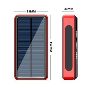 Banco de Energía Solar Inalámbrico Creativo de Gran Capacidad 30000mAh con Salida USB-A Compatible con Dispositivos Apple y Android - Product Image 1