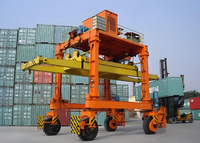 Porte-conteneurs multifonctionnel sur pneus en caoutchouc RTG 20, 25, 40 tonnes, grues portiques à portique, moteur 35 tonnes à vendre