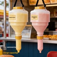 Bouteille de sauce à suspendre, grande capacité, en plastique, 3,5 l, pour hamburgers et poulet frit