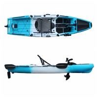 Kayak professionnel à pédale unique pour bateau de pêche au leurre avec repose-pieds Garantie 1 an Capacité 1 personne