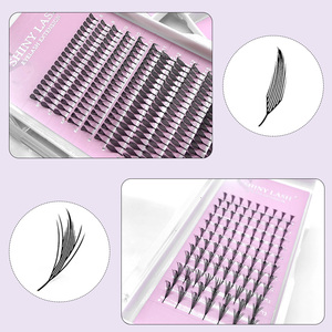 Extensions de cils de flèche comique de pointes d'anime imprimées au Laser personnalisées 8mm-15mm pointes préfabriquées tour de cils DD CC BC CD Curls - Product Image 4