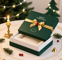 Boîtes rigides personnalisées en gros avec couvercle amovible et col pour cadre photo, emballage cadeau de Noël, impression couleur