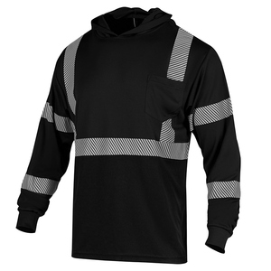 Sudadera de Seguridad con Logotipo Impreso para Hombre, Camisa de Trabajo Reflectante, Transpirable, de Alta Visibilidad, Manga Larga, para Construcción, con Capucha - Product Image 4