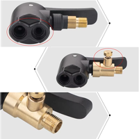 Buse de pompe à valve de pneu de voiture, pince de dégonflage, embout de gonflage pour moto, adaptateur de connecteur fileté pour pompe à air, accessoires automobiles