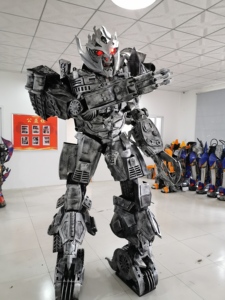 2.7m <span class=keywords><strong>Optimus</strong></span> <span class=keywords><strong>Prime</strong></span> Robot Costume Adulte Cosplay Adulte Robot LED Robot TV & Film Costumes - Product Image 4