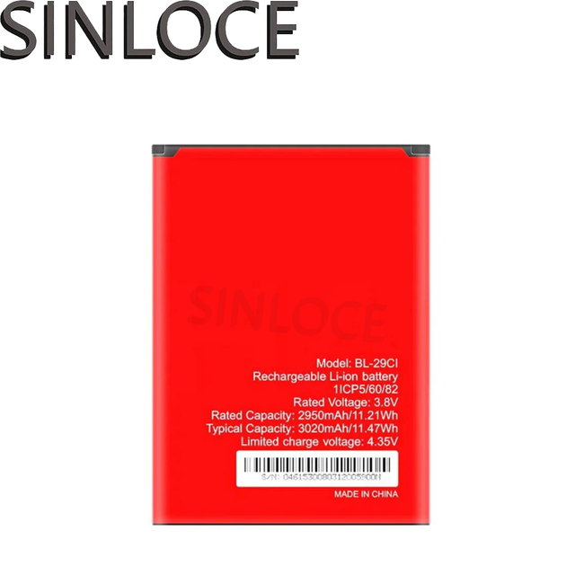 SINLOCE Wholesale High Quality Production Mobile Cell Phone Battery Factory for Itel A25 Pro A26 A37A57IW A35 A36 W5505 BL-29CI