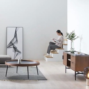 Nordic semplice Black Ins <span class=keywords><strong>Mobile</strong></span> di lusso Design noce tavolino da <span class=keywords><strong>salotto</strong></span> per piccolo appartamento - Product Image 3