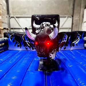 Toro Mecánico Comercial para Adultos, Máquina <span class=keywords><strong>de</strong></span> Juego Inflable Roja para Exteriores, Toro Mecánico Infantil - Product Image 4