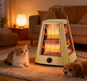 Radiateur tubulaire portable 2000W à quartz, contrôle mécanique, construction en plastique, protection anti-renversement, thermostat réglable, <span class=keywords><strong>chauffage</strong></span> rapide - Product Image 1