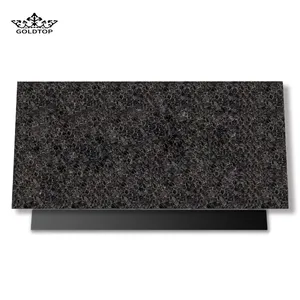GOLDTOP granit granito doğal taş mutfak tezgahı emperyal kahverengi granit döşeme tezgahı için, vanity tops
