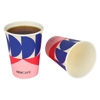 Tasses de café de papier d'utilisation à mur unique jetable biodégradable de boisson