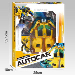 Gran oferta 2 en 1 para juguetes Transformers, <span class=keywords><strong>Robot</strong></span> combinado de plástico, coche y avión, <span class=keywords><strong>Robot</strong></span> DE SEGURIDAD DIY, juguetes para niños - Product Image 5