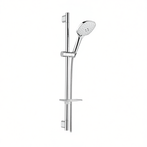 Sistema de Ducha Completo Spartaco con Riel Deslizante Cromado, Altura Ajustable y Soporte Integrado para Baños - Product Image 3