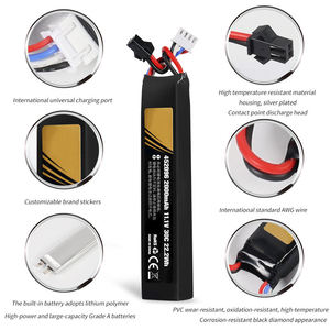 Batterie liquide rechargeable Looybat Shenzhen pour pistolet <span class=keywords><strong>jouet</strong></span> électrique, modèle Slim 452096 30C 11.1V 2000mAh, certifiée CE, 1000 cycles - Product Image 5