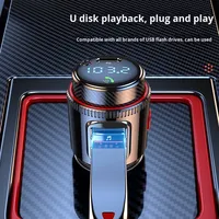 Chargeur de voiture USB C, émetteur FM T23, charge rapide PD, adaptateur allume-cigare, lecteur MP3 mains libres