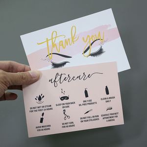 การ์ดขอบคุณพร้อมโลโก้ของคุณเองสำหรับการ์ดสินค้า ขั้นต่ำ 100 ใบ - Product Image 1