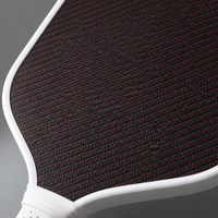 Raquette de pickleball pour enfants en fibre de carbone Kevlar avec noyau en nid d'abeille 16 mm, compétition professionnelle, logo personnalisé OEM, vente en gros, entraînement en extérieur