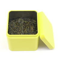 En stock, boîte en métal recyclable de qualité alimentaire, colorée, pour chocolat, biscuits, thé, emballage carré en métal, boîte/conteneur à thé