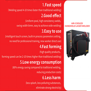Trung Quốc làm mát bằng không khí mini cầm tay laser cầm tay máy hàn cho kim loại nhôm 3 trong 1 1500 Wát - Product Image 6