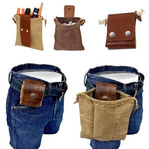 กระเป๋าเก็บของคาดเอวผ้าแคนวาสสำหรับตั้งแคมป์กลางแจ้ง กระเป๋าใส่อุปกรณ์เอาตัวรอดพร้อมห่วงเข็มขัด - Product Image 1