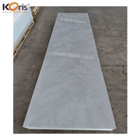 Dalle de surface solide en acrylique de pierre artificielle, épaisseur personnalisée, découpe sur mesure, pour comptoir de salle de bain, directement de l'usine