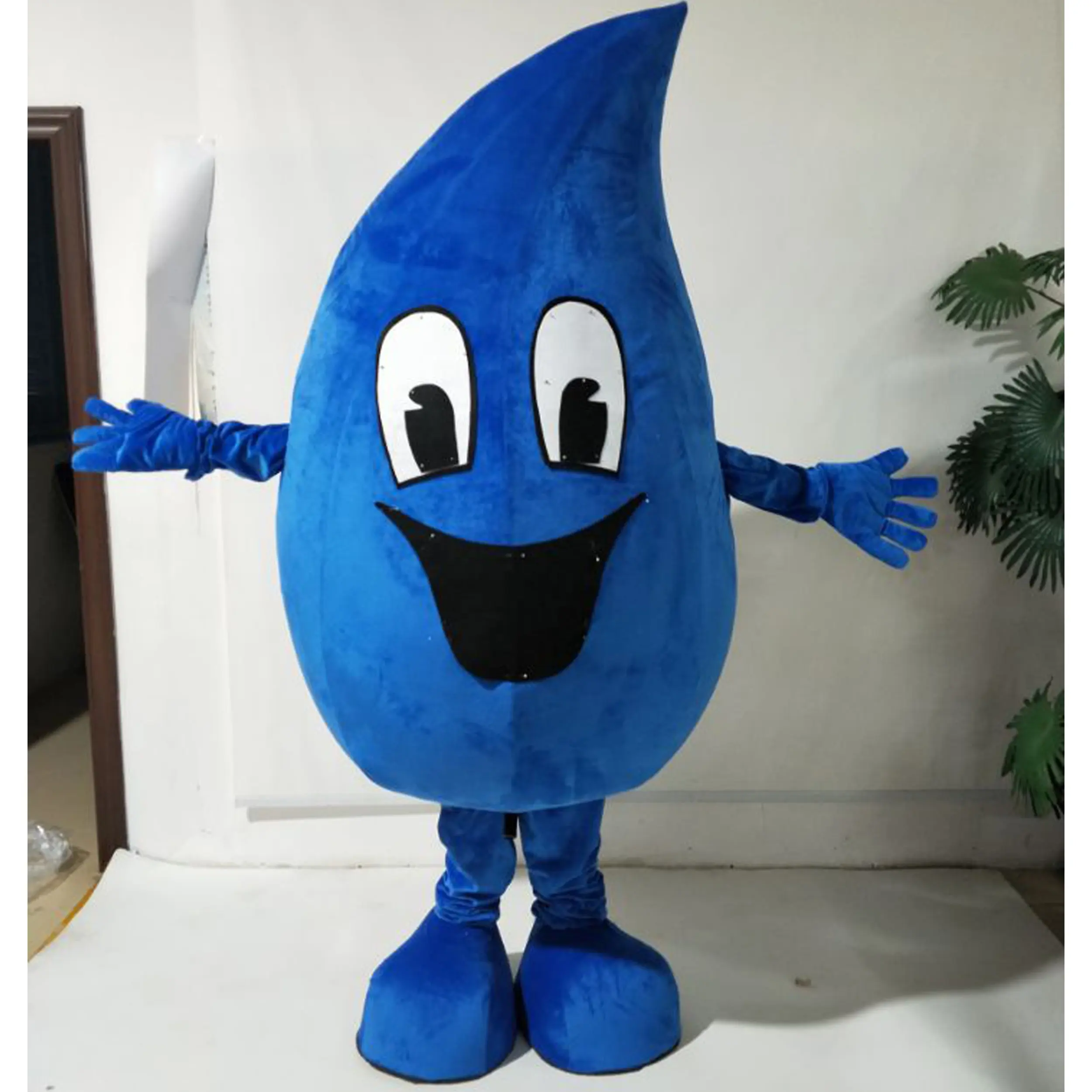 2019 Best selling soft plush water drop custom mascot costumes drip character mascot costumes for kids party