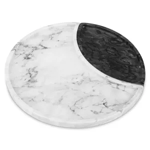 Decorative Food Dry Fruit Dessert Meal Drinks Key Green Natural Stone Marble Serving Tray For Living Room