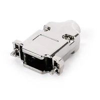 Coque arrière blindée EMI en métal D-Sub 9 broches avec vis 4-40 UNC pour assemblage de câble DB9