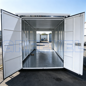 Conteneur de <span class=keywords><strong>stockage</strong></span> en acier Greevel de 20 pieds, design respirant, portes à double extrémité, cloisons amovibles pour des unités de <span class=keywords><strong>location</strong></span> flexibles - Product Image 2