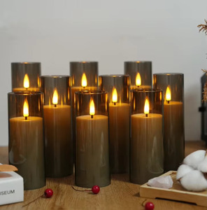 Bougies LED sans flamme à piles, effet vacillant, en plastique ABS, lampe de table pour festivals, Noël, fêtes, mariages, décoration intérieure - Product Image 6