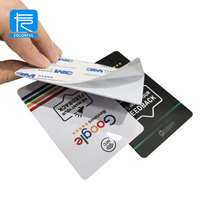 Logotipo personalizado código QR 213 / 215 / 216 13,56 MHz NFC PVC tarjeta de plástico para tarjeta de visita/tarjeta de revisión de Google
