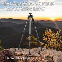 Trépied professionnel DMIDITIR en fibre de carbone pour extérieur, haute capacité de charge 20 kg, portable, avec pince Arca et niveau à bulle pour la chasse, le tir et les appareils photo