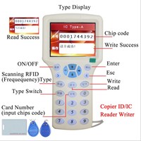 Copiadora RFID Portátil de 125KHZ 13.56MHZ, Lector y Grabador de Tarjetas 08CD
