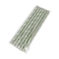 Pailles en papier compostables vertes YuMo, les préférées de toujours, pailles en papier jetables de qualité alimentaire pour l'emballage des boissons des restaurants