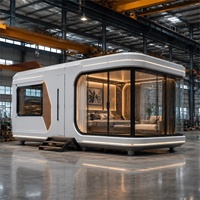 Maison préfabriquée de luxe en forme de cabane Apple, 20 pieds, 40 pieds, maison modulaire pour projets de glamping et de resorts