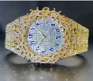 Moissanite <b>mechanical</b> <b>watch</b> passing diamond test 30m waterproof luxury jewelry <b>watch</b> customizable logo men's <b>watch</b> - Product Image 1