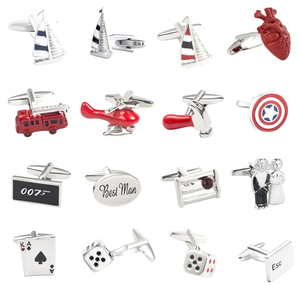 JINJIE Gemelli Classici in Ottone e Rame, Bottoni Decorativi per Camicie da Completo, Vendita all'Ingrosso - Product Image 1