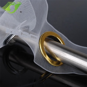 Best Seller 75mm Polyester <strong>White</strong> Eyelet <strong>Curtain</strong> Tape With 42mm Holes Transparent s Fold <strong>Curtain</strong> Tapes With One Side Plastic <strong>Ring</strong> - Product Image 5