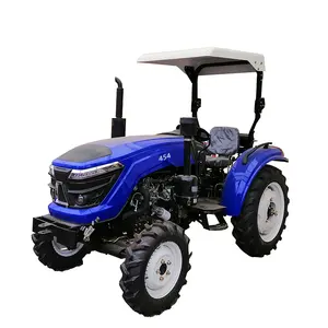 รถแทรกเตอร์ขนาดกะทัดรัด4x4 4WD 100hp 90hp 75hp 80hp พร้อมหลังคา ROPS สำหรับงานเกษตร