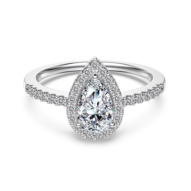 Dylam Exclusive Design Fashion Fine S925 Silver 1.25ct VVS1 D Color Moissanite Stones Eternity Band Bridal Rings Ring Jewelry