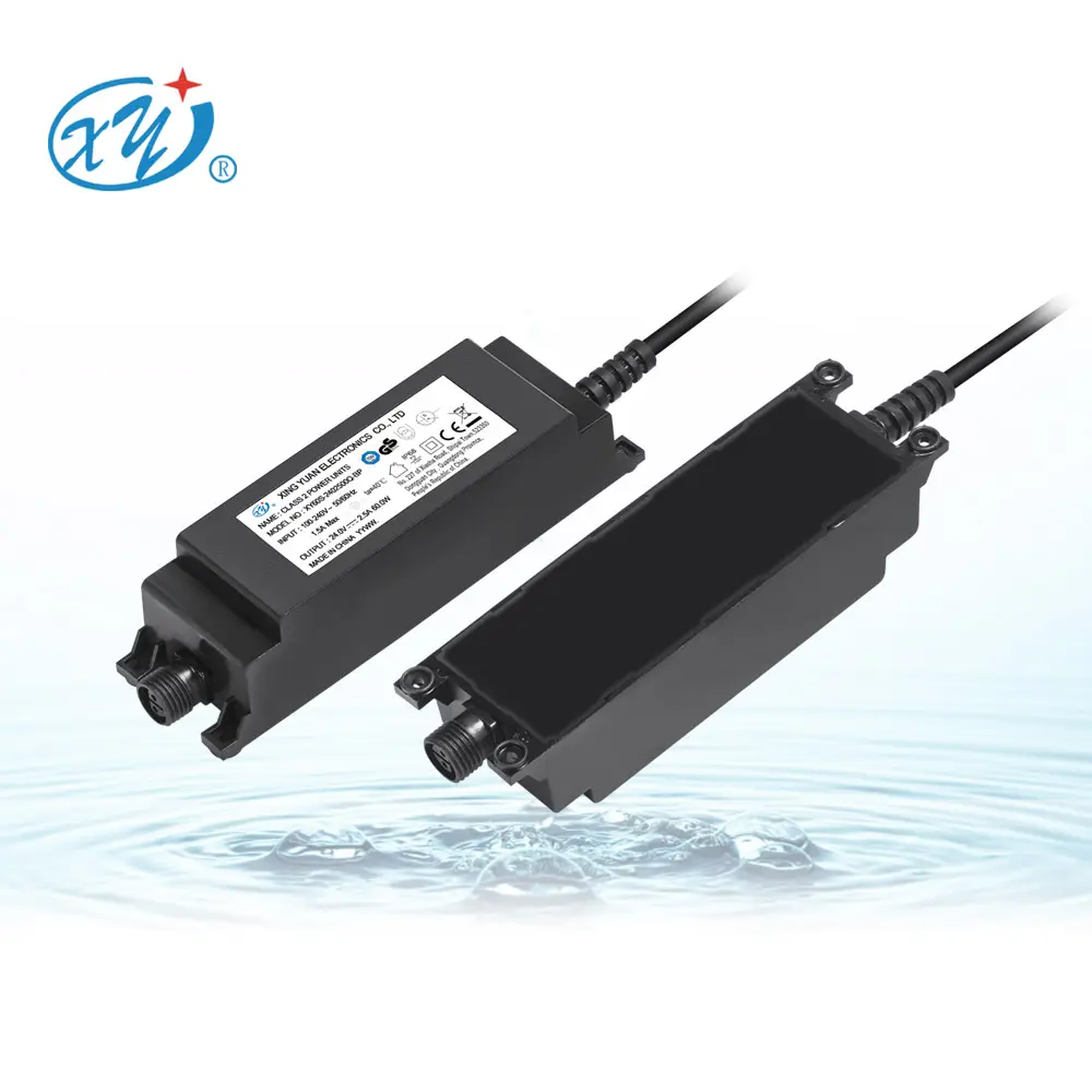 OEM Custom Logo IP68 Wasserdichter Desktop-Typ UK-Stecker 12V 5a 60W Wechselstrom adapter Netzteil