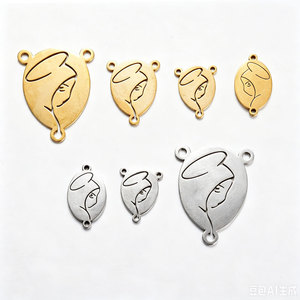 Bijoux personnalisés religieux de luxe en acier inoxydable 316L, pendentifs et breloques pour bracelets, colliers et fabrication de bijoux. - Product Image 2