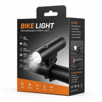 Boîte en carton suspendue avec fenêtre, imprimée sur mesure pour l'emballage de vente au détail d'accessoires de vélo et de lampes frontales