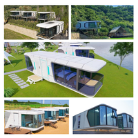 Capsule spatiale de style moderne avec grand espace et multiples fonctions pour hôtel, appartement et maison d'hôtes, au design élégant