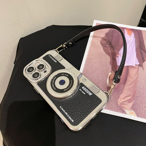 Coque de <span class=keywords><strong>téléphone</strong></span> à sangle de caméra créative pour iPhone 16 <span class=keywords><strong>Bandoulière</strong></span> détachable unique et finition plaquée Premium Factory Direct - Product Image 4