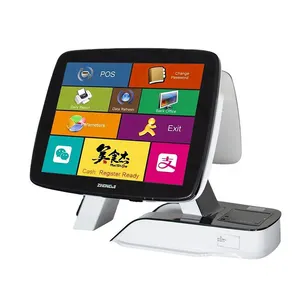 Nuovo Design personalizzato 15 pollici full flat touch screen capacitivo registratori di cassa lettore di schede sistema di punti vendita
